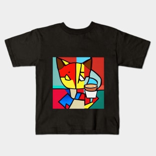 Abstract Cat Collection Part 1 Kids T-Shirt